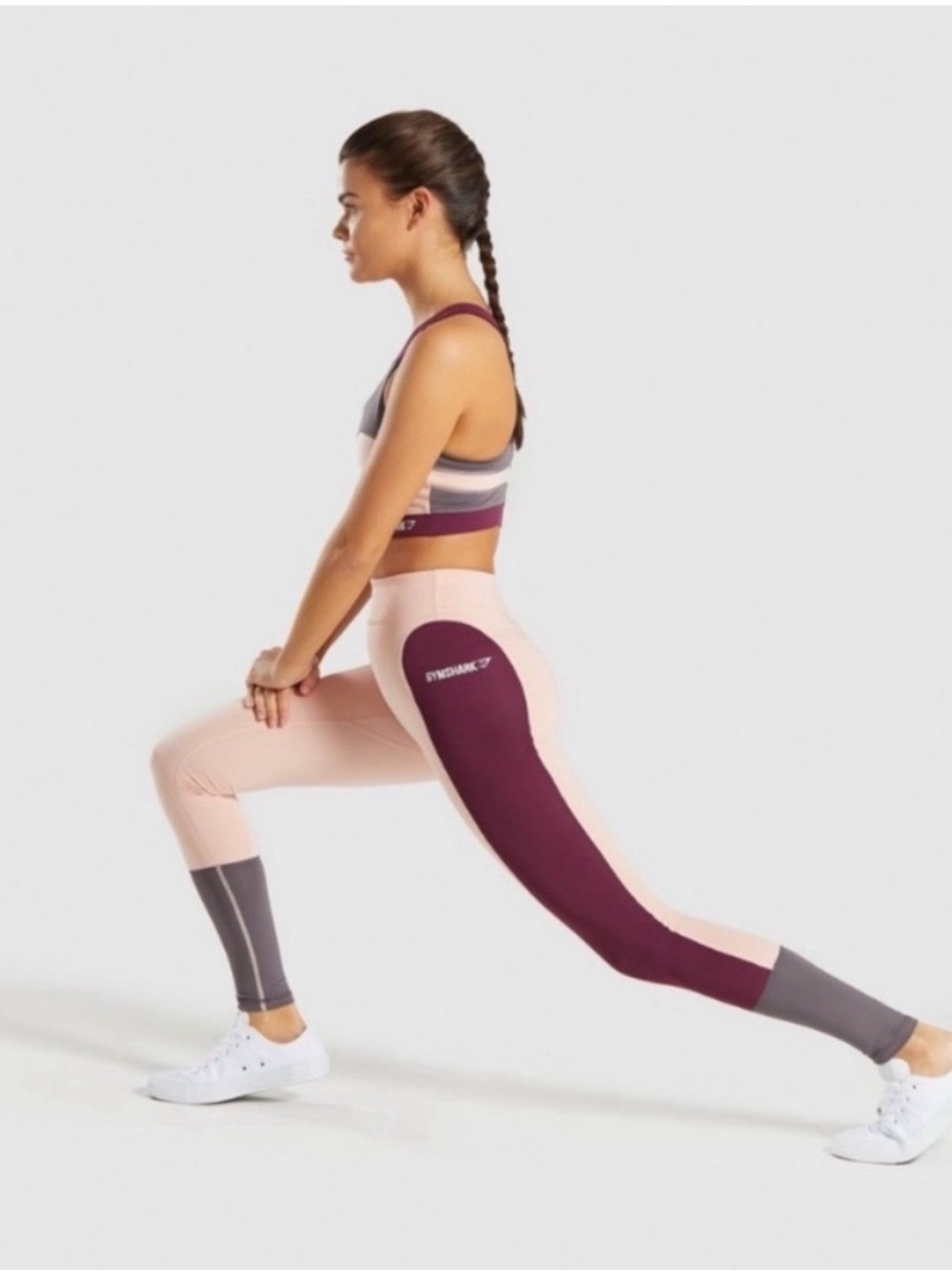 Gymshark Colorblock High-Waisted Workout Leggings - Women’s Small